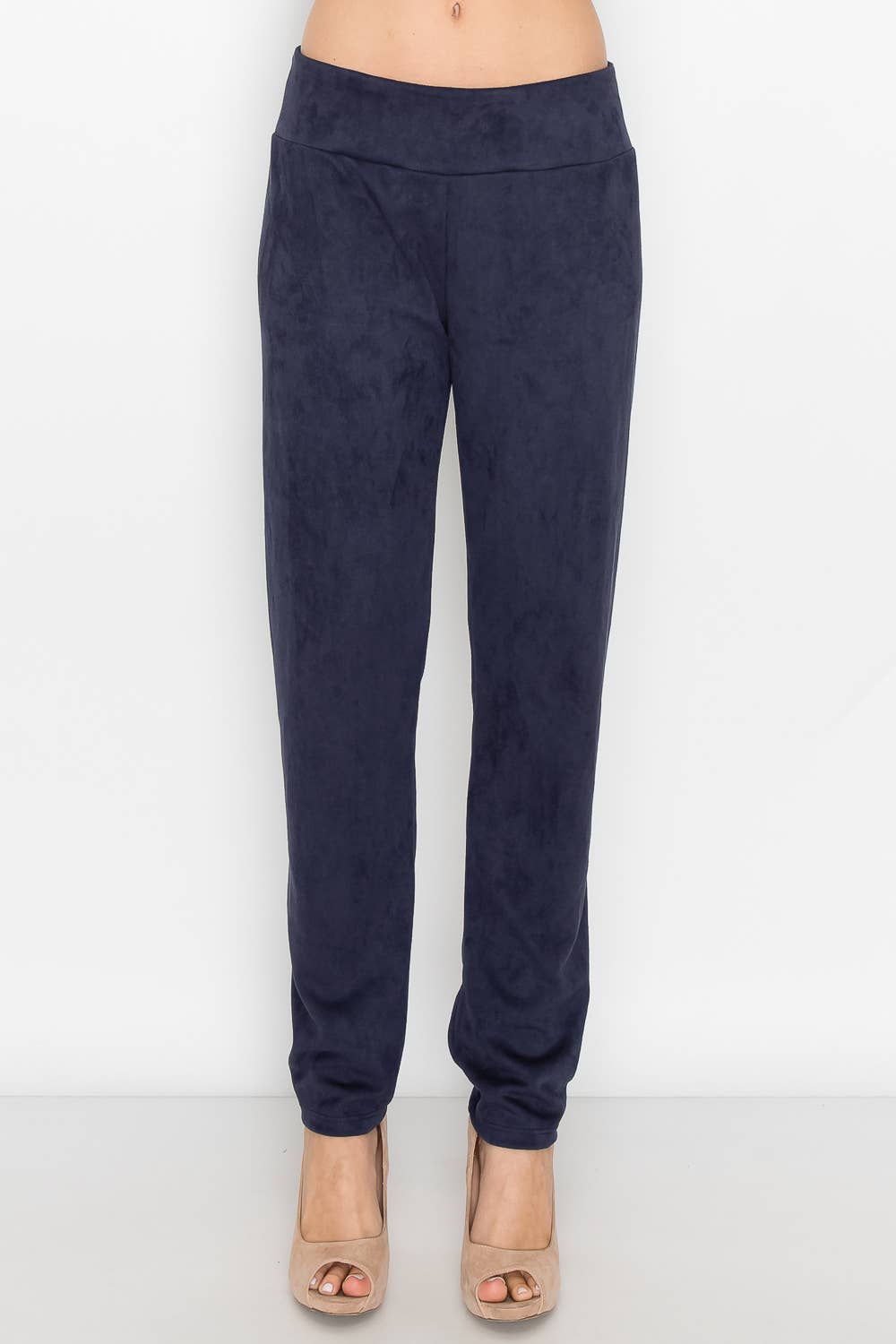 Annelise Suede Pant: PEACOCK / M / A5499