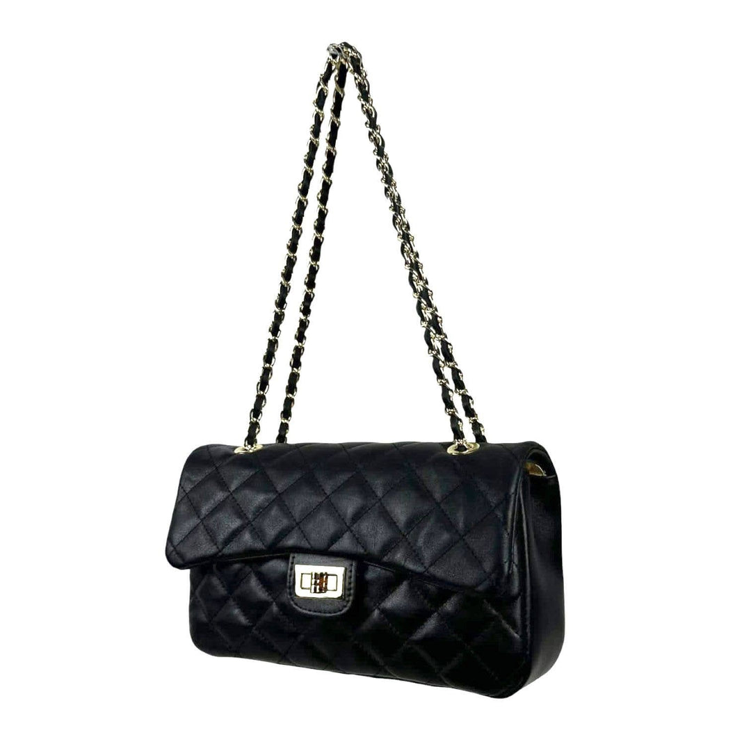 Extra Premium Quilted Leather Bag: Red