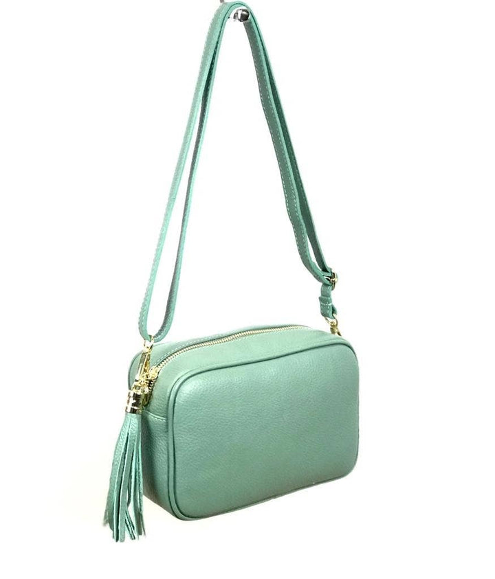 Genuine Leather Bag Tassel: Camel