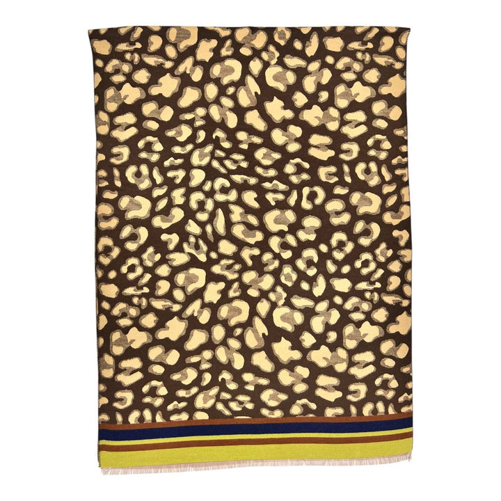 Leopard cashmere blend: Red