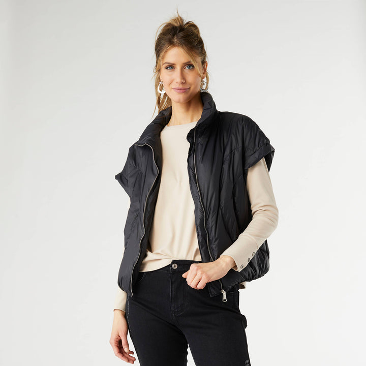 Puffer Vest: Dusty Sage / S/M
