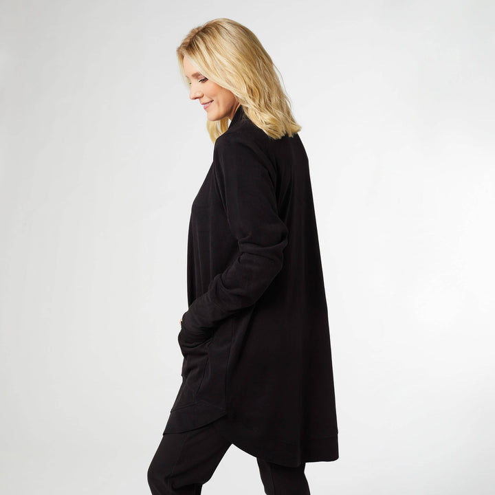 All Day Pocket Cardigan: Black / L/XL
