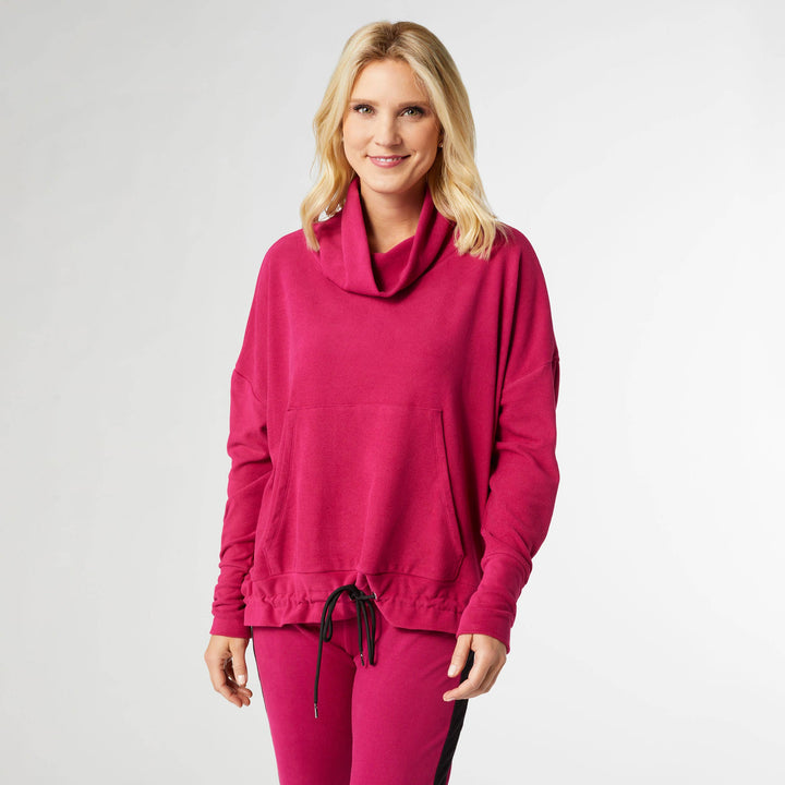 Weekend Brushed Tie Cowl: Lagoon / L/XL