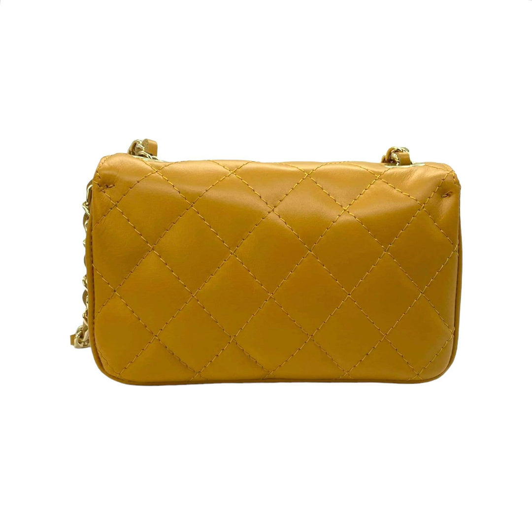 Italian leather Bag: Navy blue
