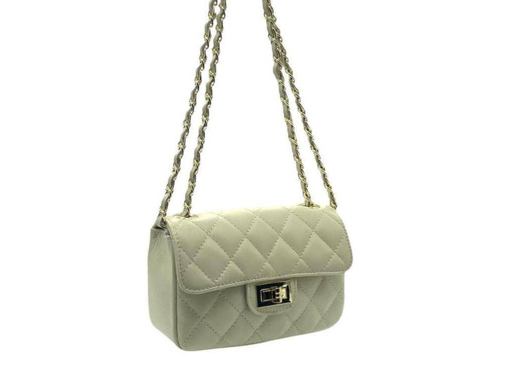 Italian leather Bag: Navy blue