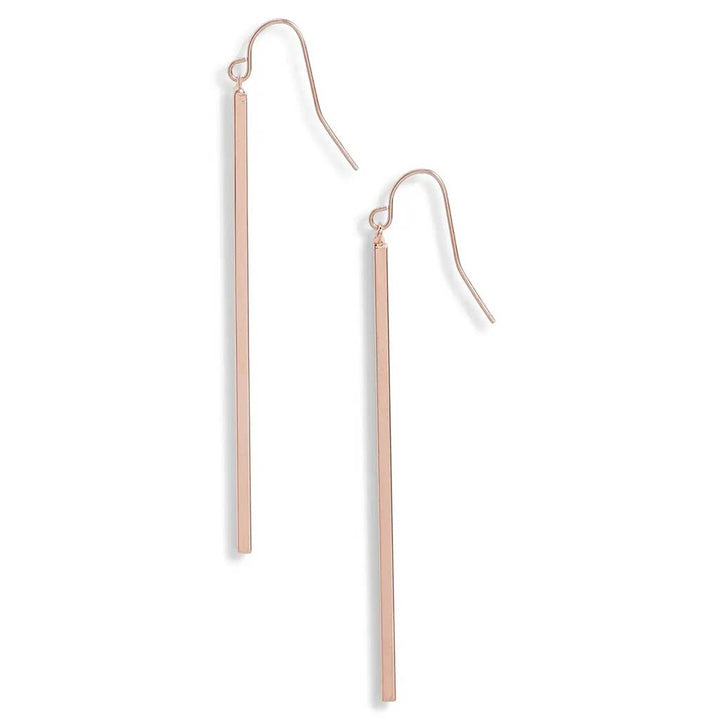 Bar Drop Earring: Gold