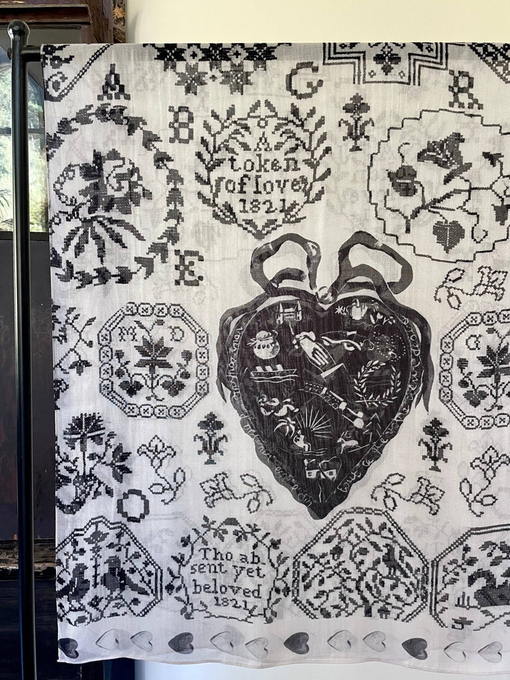 Token of Love Printed Bamboo Scarf