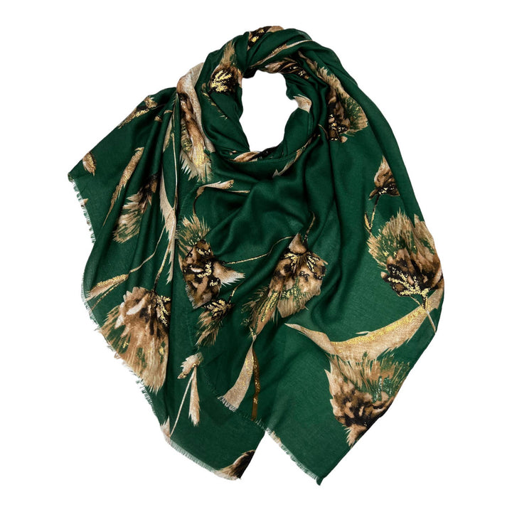 Dusty miller flower scarf: Cream