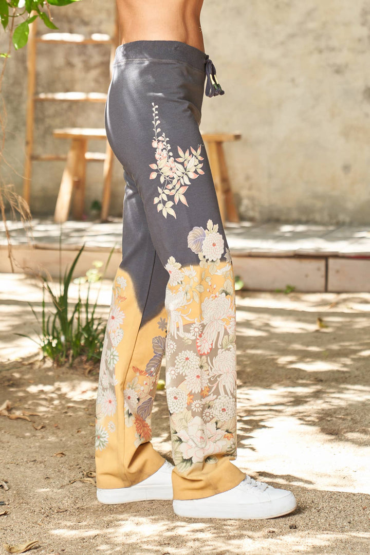 Floral Print  Pant Charcoal / L