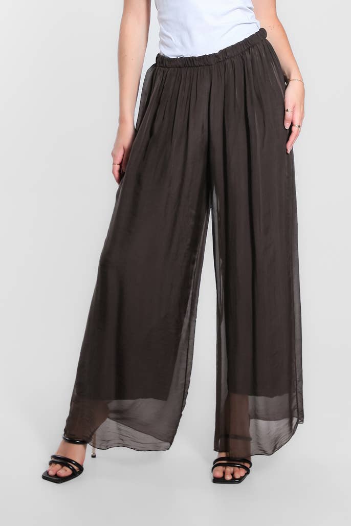 Roxy Silk Straight Leg Pant Orchid