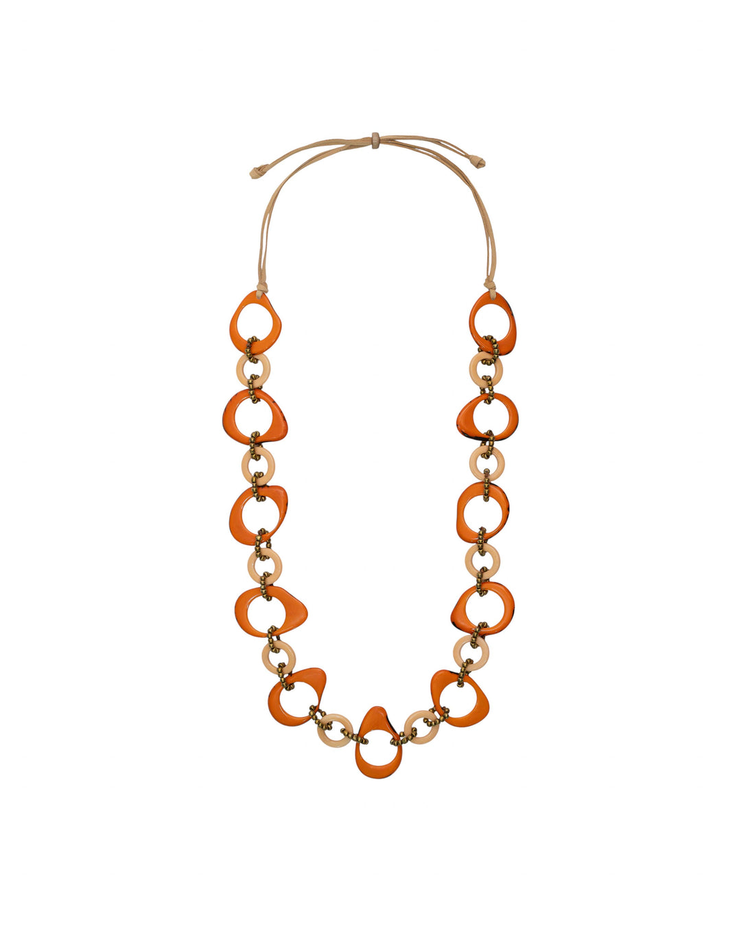 Madeline Necklace: Olive Green Combo
