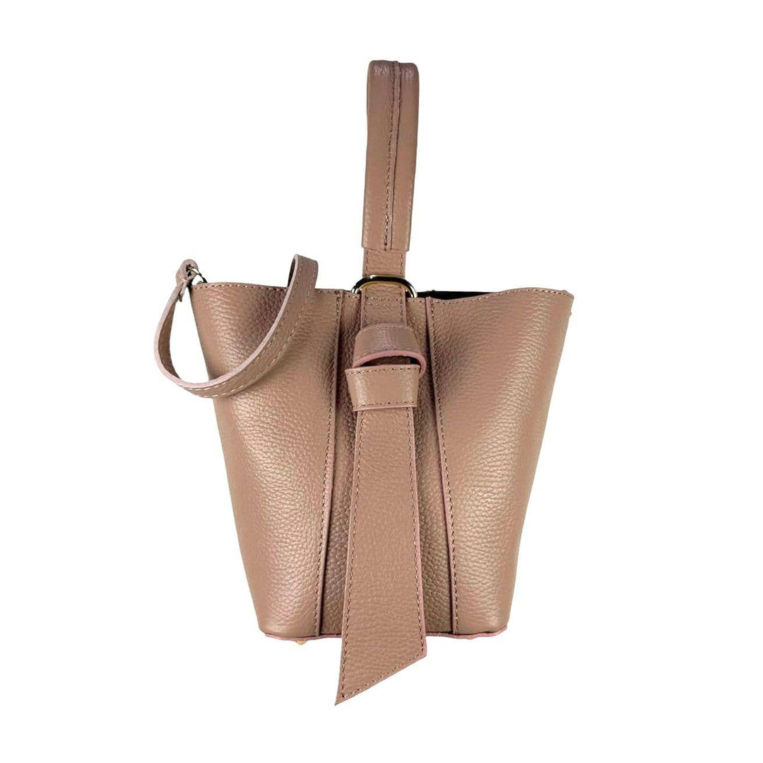 Genuine Leather Tote : Black