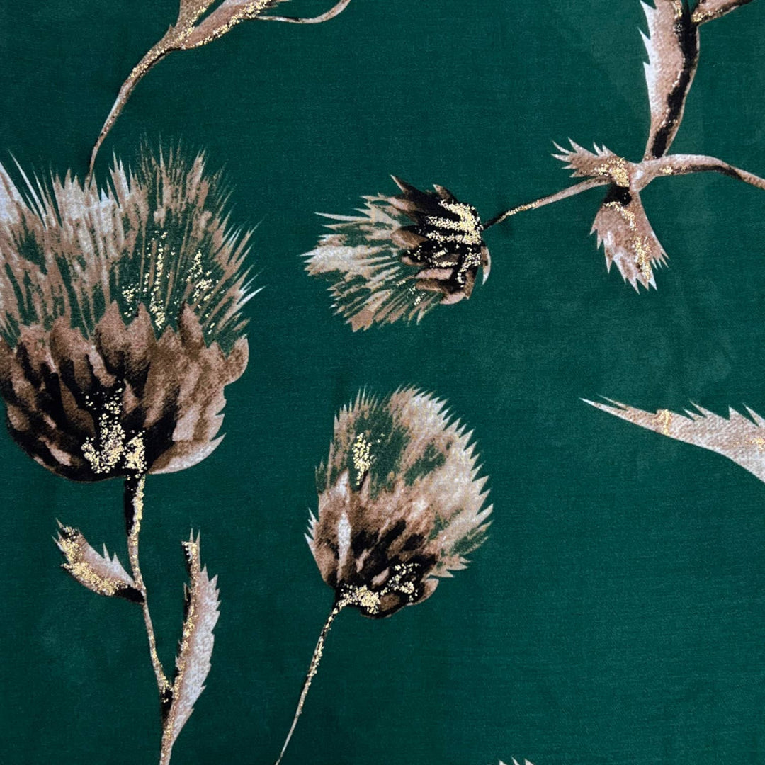 Dusty miller flower scarf: Cream