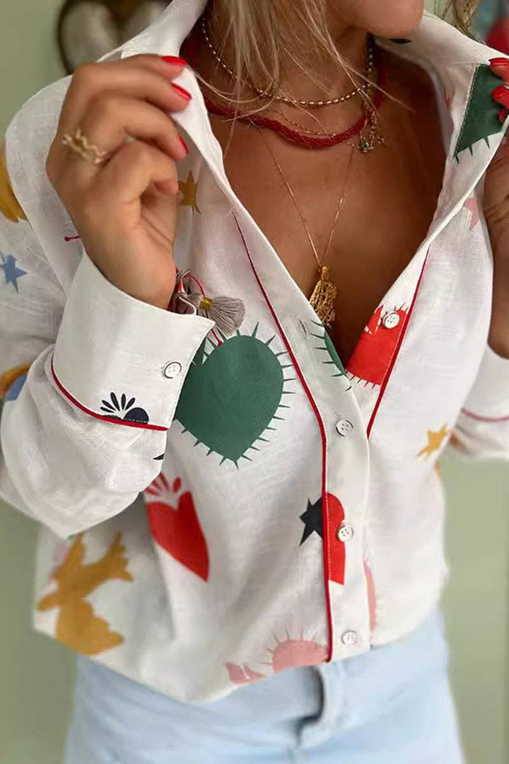 Button-Up Shirt: WHITE / XL