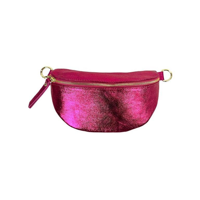 Metallic Leather Waist : Money