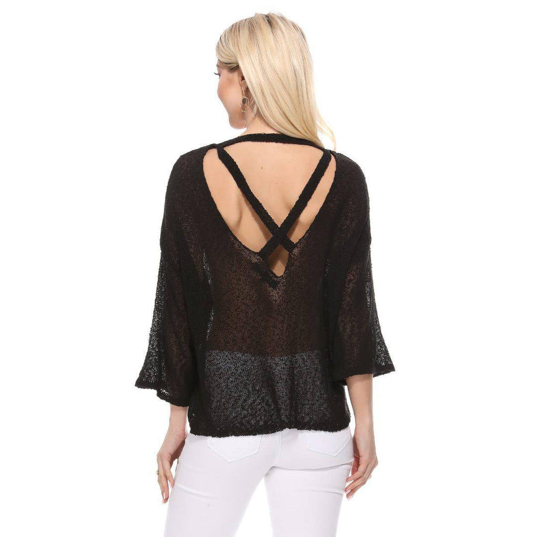 V-Nk Knit Top MK3662: BLUSH / M