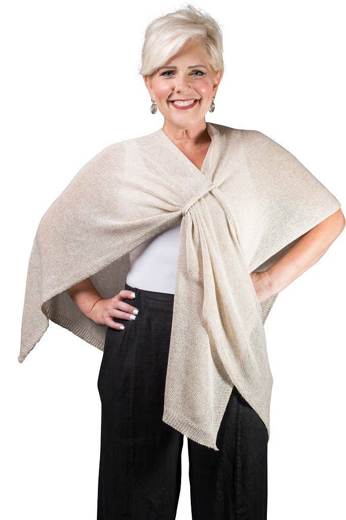 Aliya Cotton Wrap (W108):Carbon