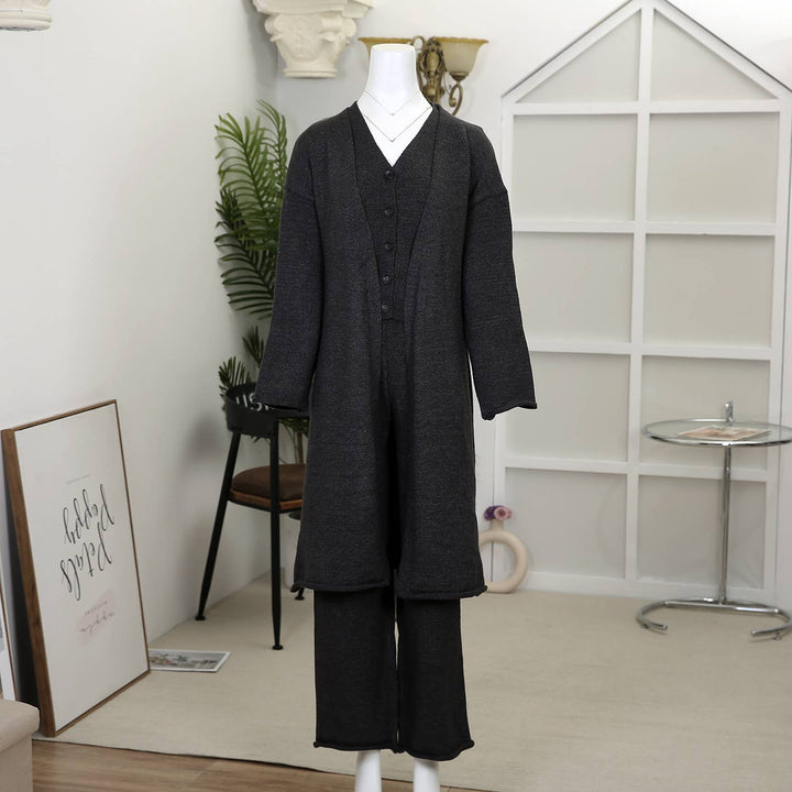 Cashmere Duster Charcoal