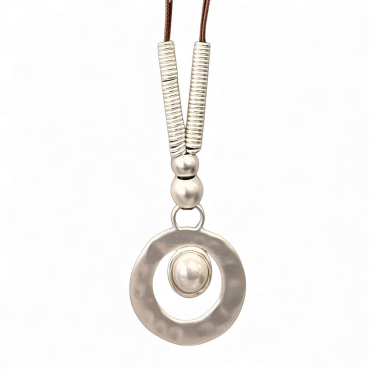 Bijoux Envie Statement Jewelry - Chunky Boho Western Pearl Pendant Necklace | Coastal Cowgirl