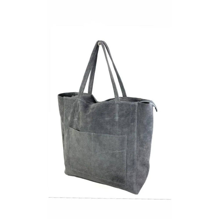 Premium Italian Leather Bag: Black