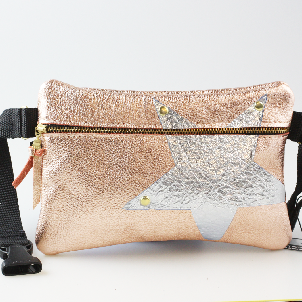 Metallic Vail Hipbag w/Star: Gunmetal