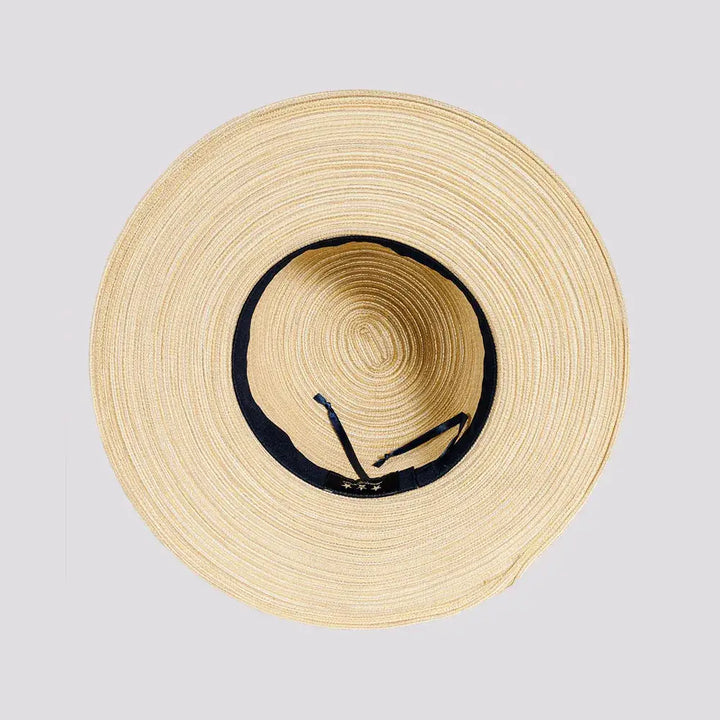 Wide Brim Straw Sun Hat: Spice