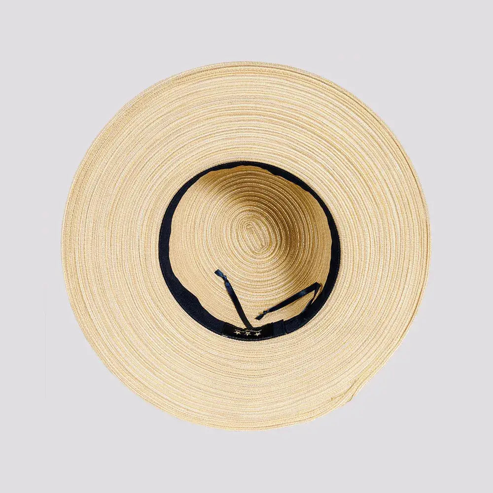Wide Brim Straw Sun Hat: Natural