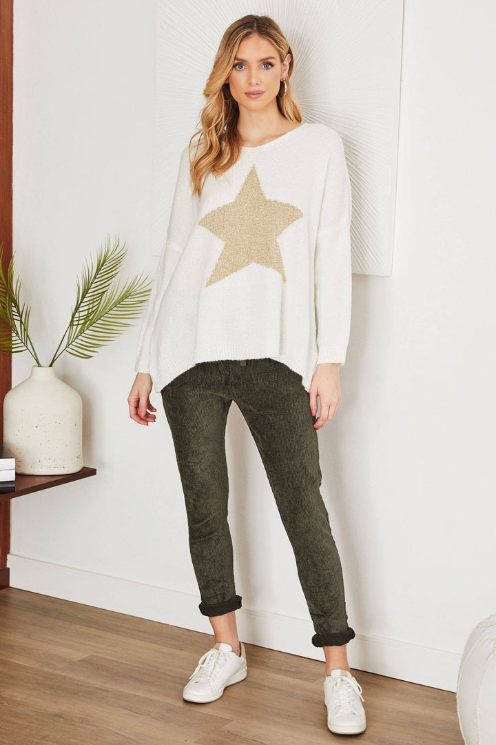 STAR-WHITE: MEDIUM/LARGE