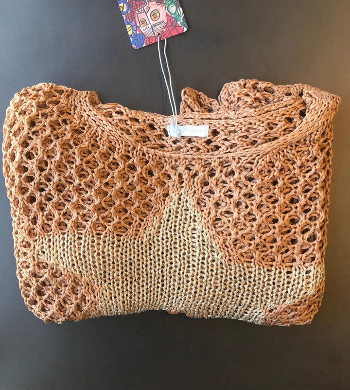 Cotton knit sweater star 100% cotton: Jeans