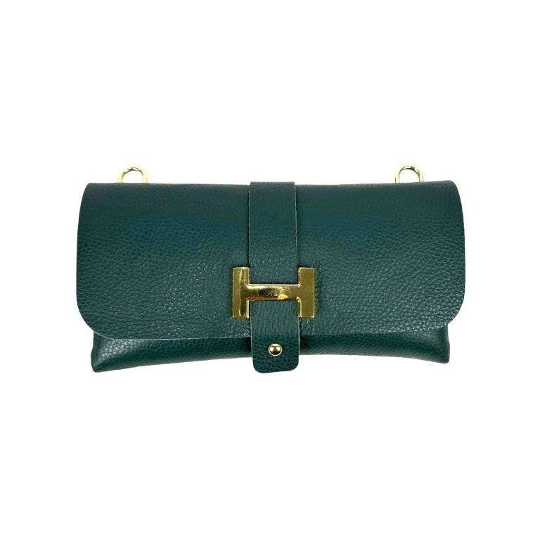 Leather Bag with Chain Handle: Network