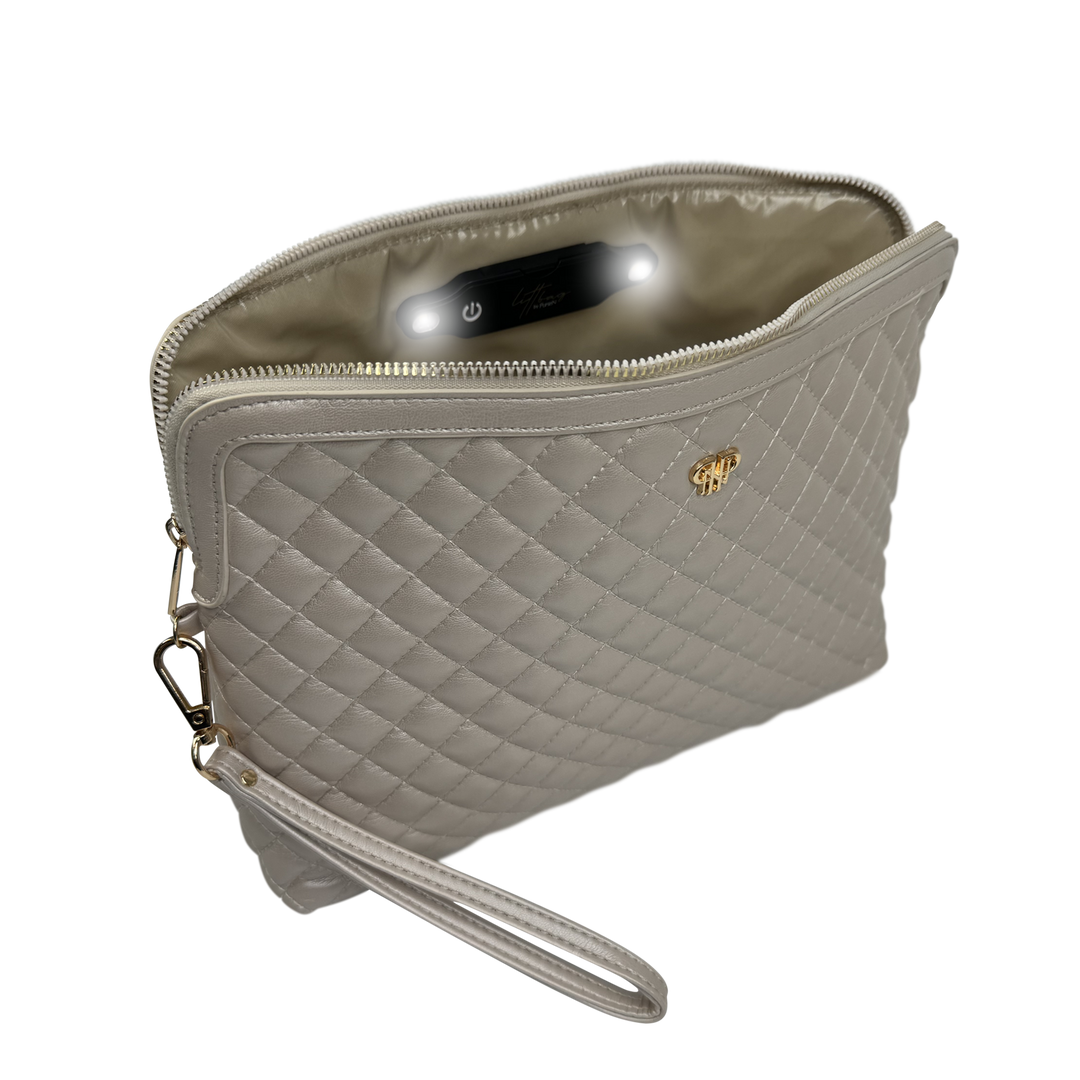 Litt Makeup Case - Pearl Quilted