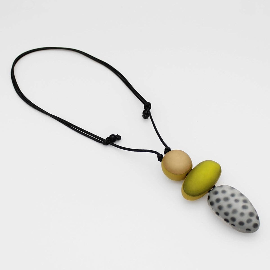 Lime Midori Polka Dot Pendant