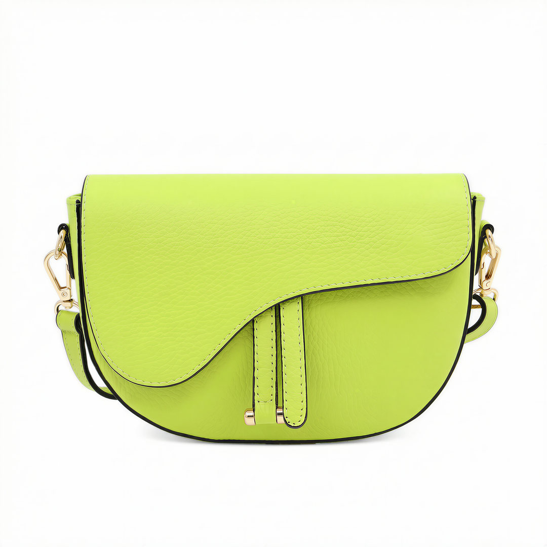Leather Saddle Bag – Made in Italy: Nero