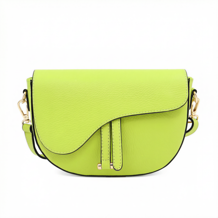 Leather Saddle Bag – Made in Italy: Nero