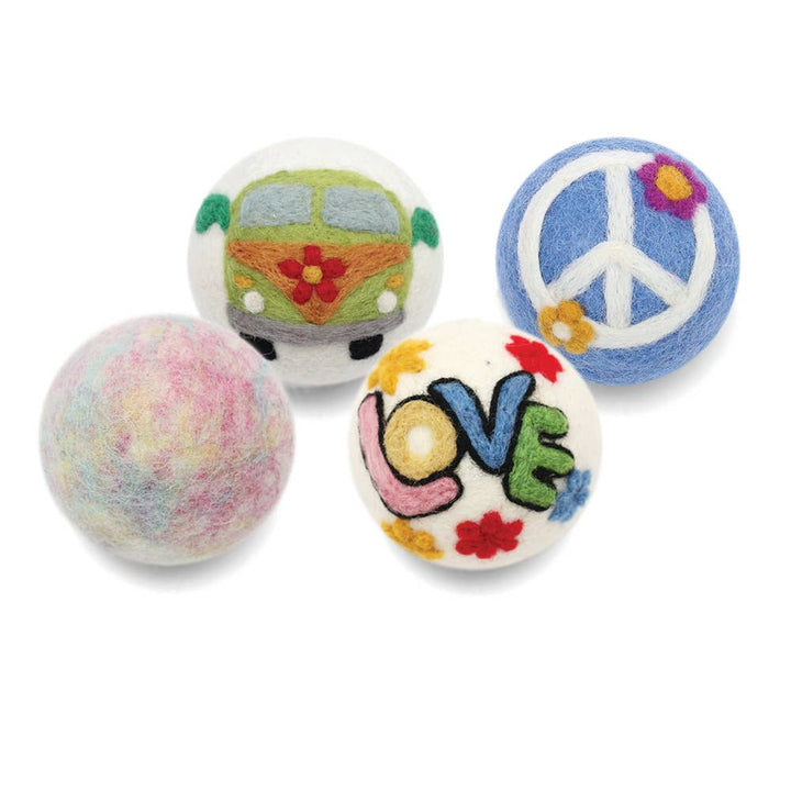 Dryer Balls: Hippie Bus