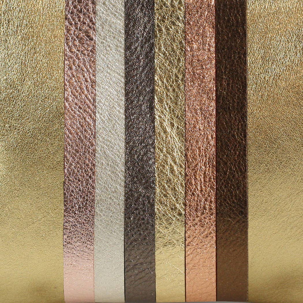 Neutral Stripe Taylor Crossbody: Platinum with Neutral Rainbow