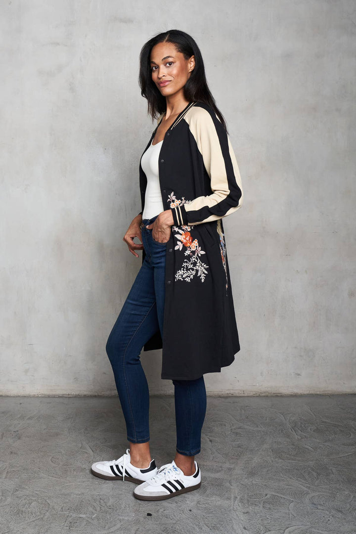 Embr Baseball Duster: Black/ XL