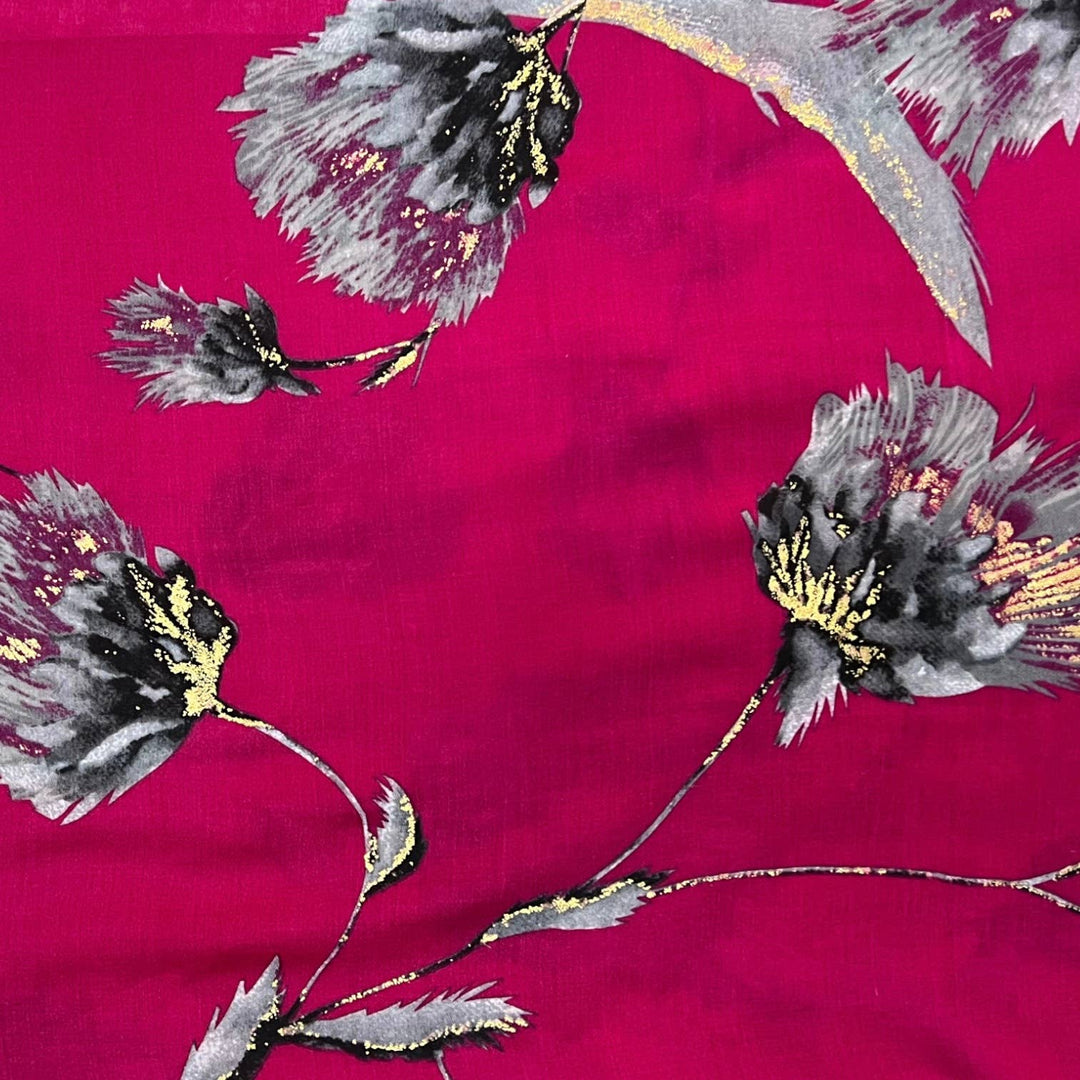 Dusty miller flower scarf: Cream