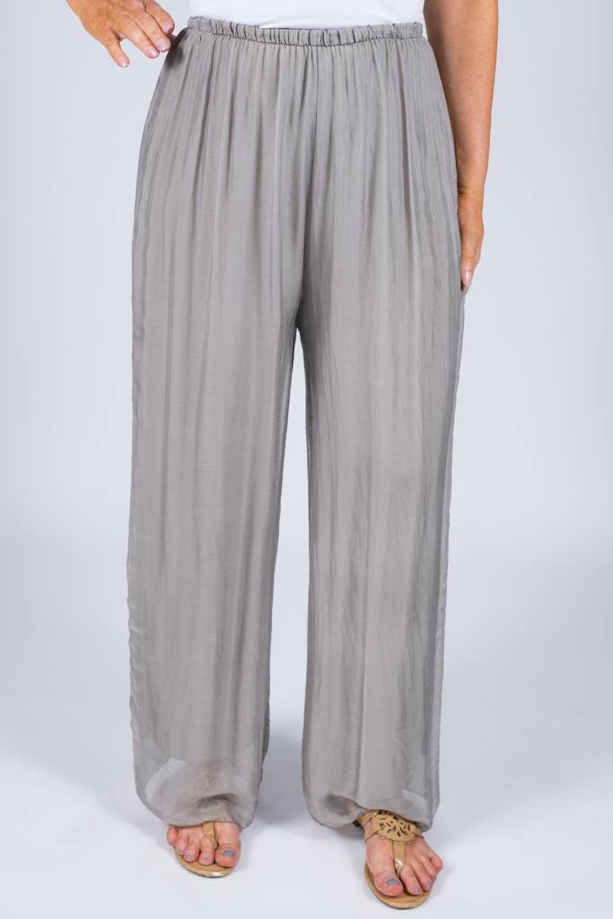 Roxy Silk Straight Leg Pant Orchid