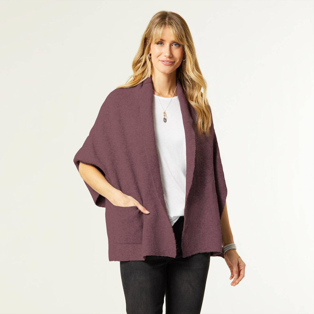 Cardigan Wrap: Taupe Heather / One Size