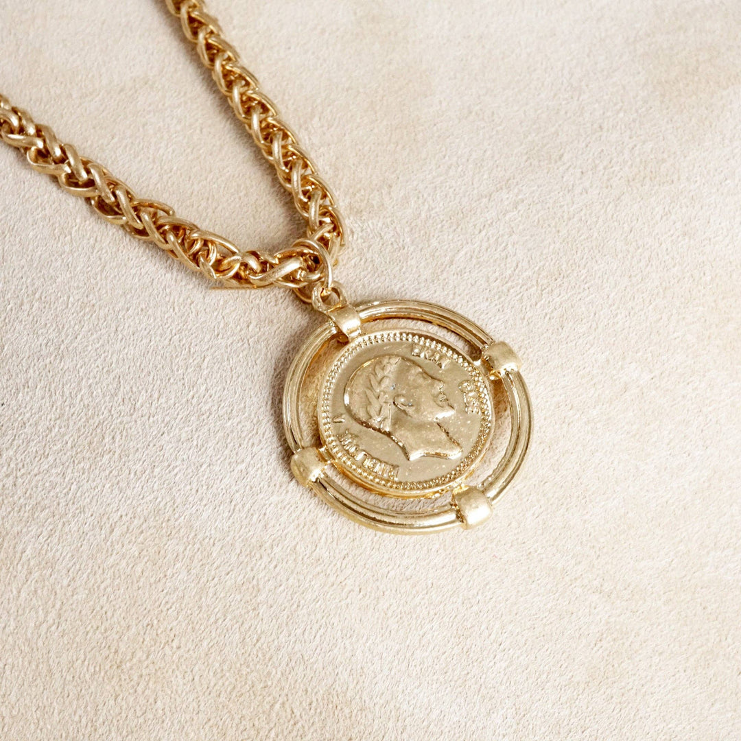 Coin Neck Gold-Chain
