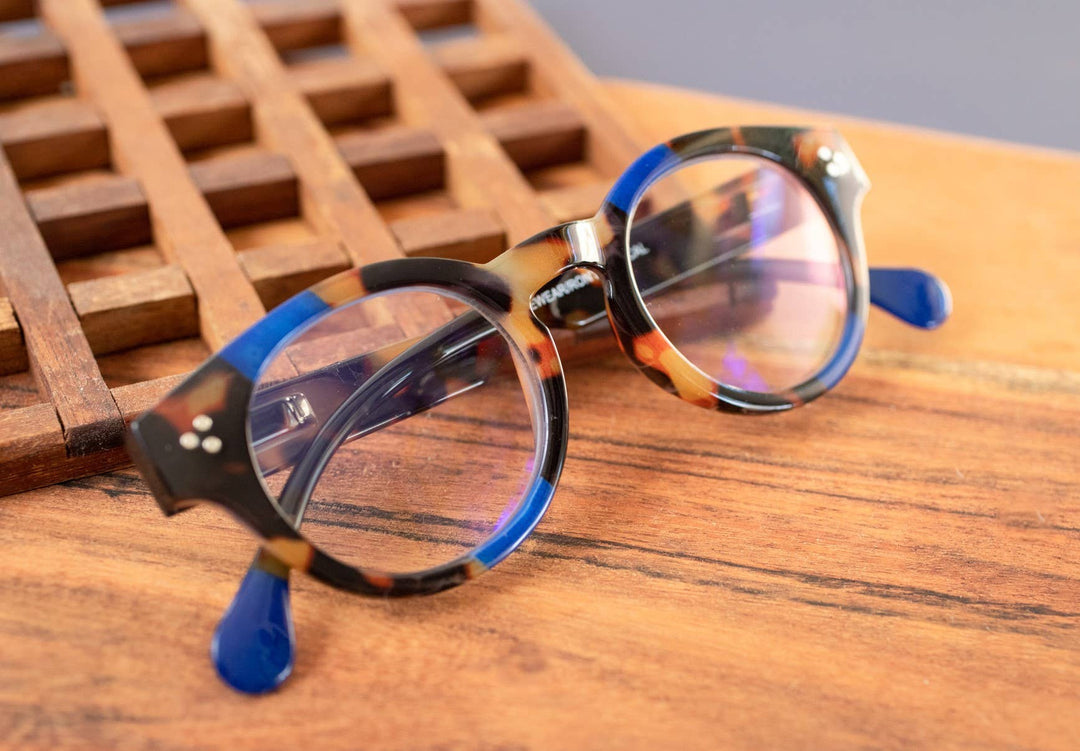 I Heart Eyewear - Kinslee Reading Glasses: Purple Tortoise / +1.50