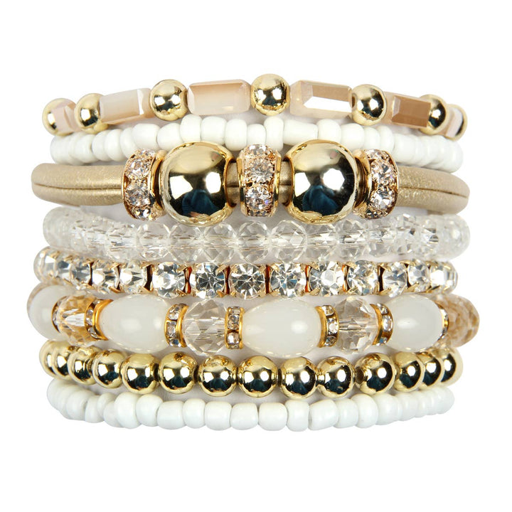 MULTI LINE BRACELET: NATURAL