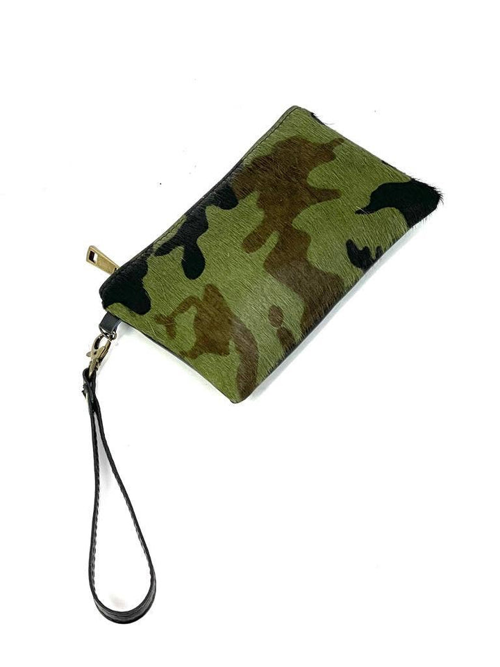 Leather handbag: Military green