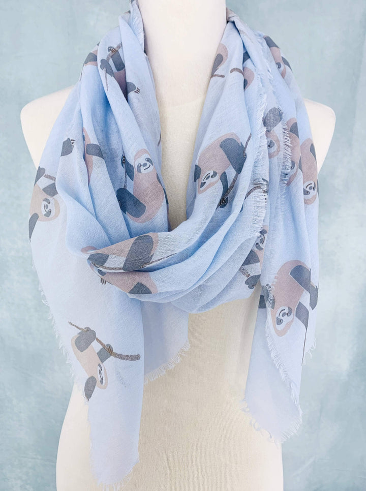 Sloth Scarf: Blue