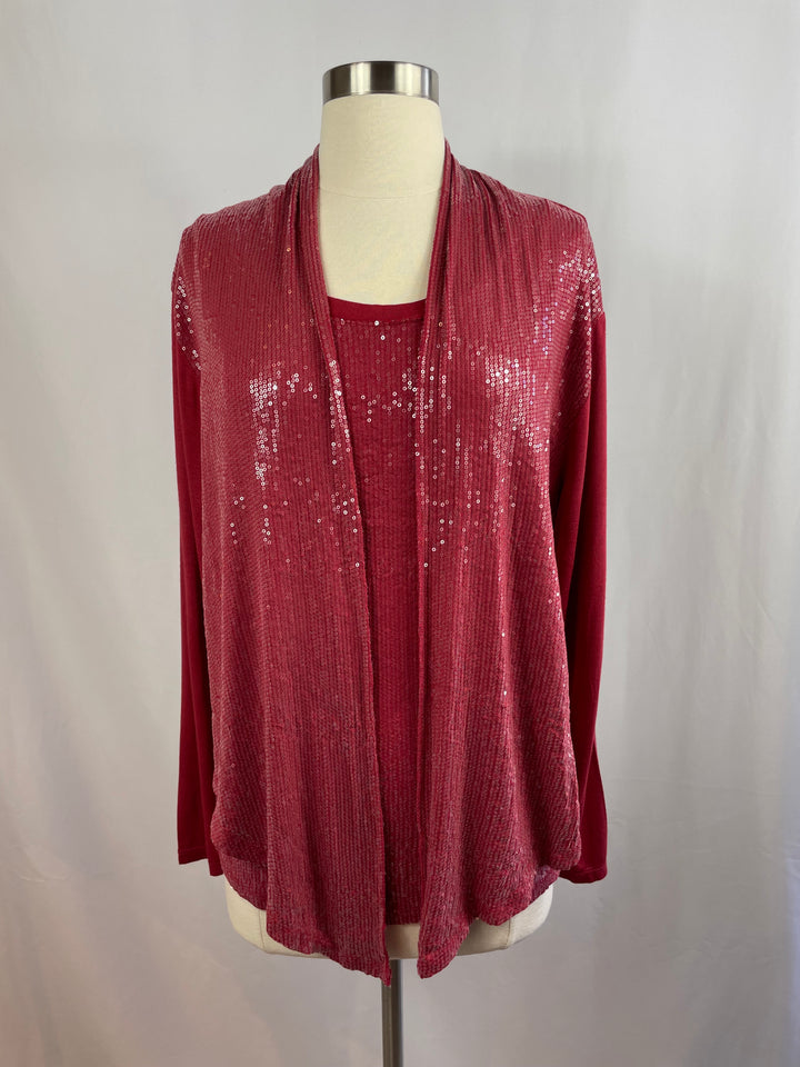 SEQUIN PAETE CARDI #64529