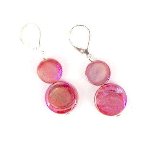 ECORAL - Coral MOP Earring
