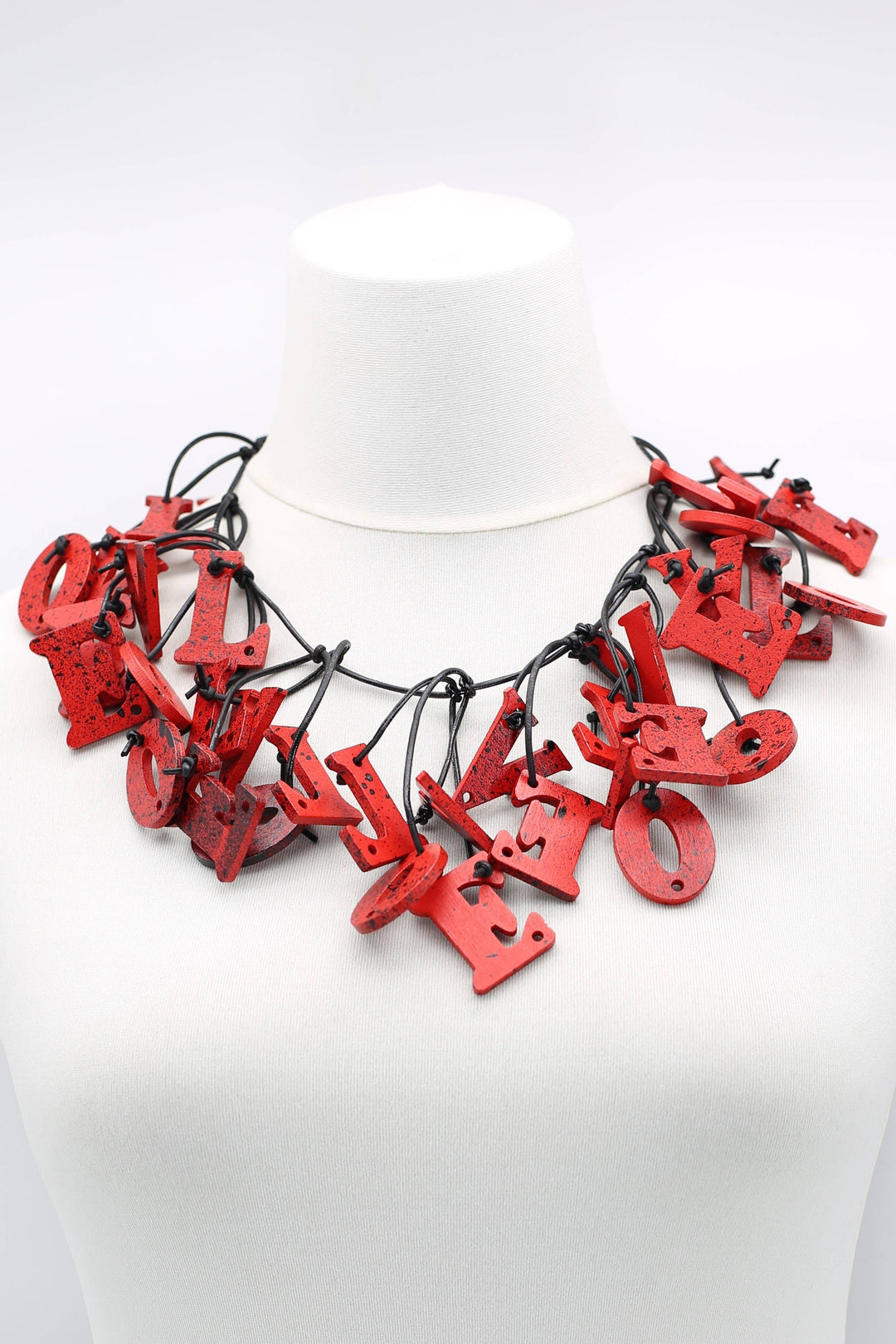 Jianhui London - Big LOVE Necklace - Hand-painted - Short