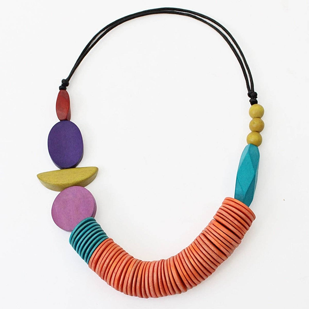 Sylca Designs - Multi Color Abstract Dorothy Necklace