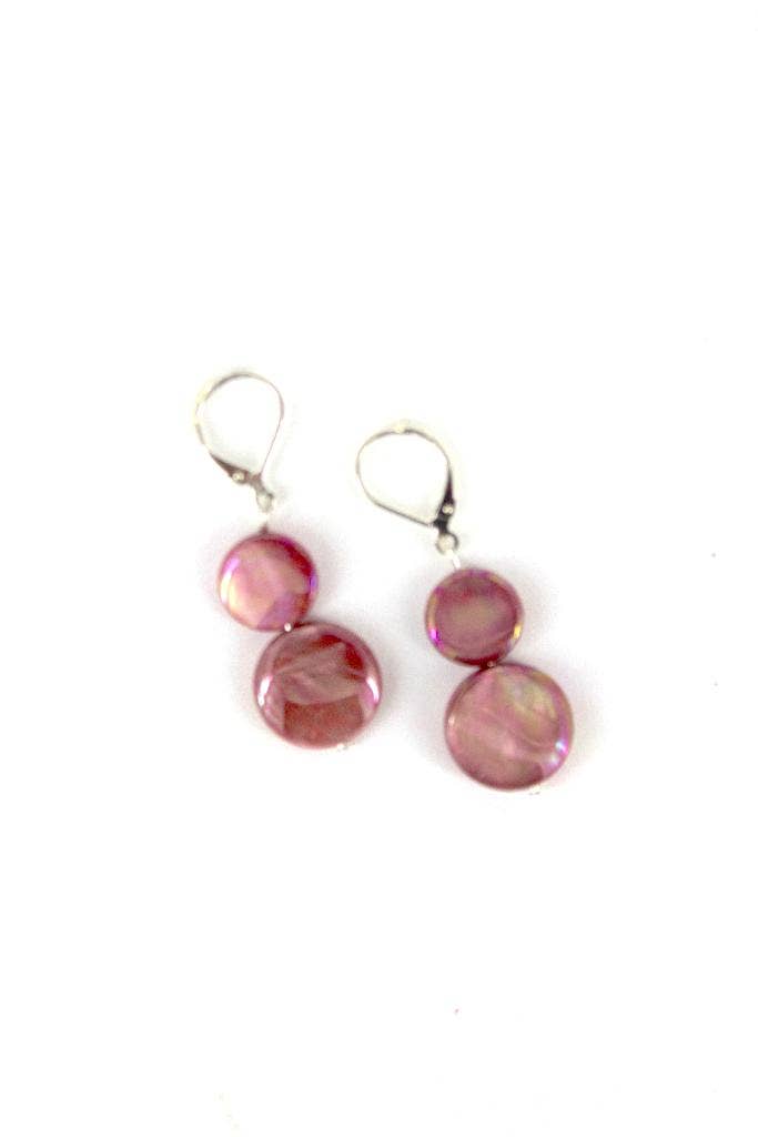 - Salmon MOP Earring